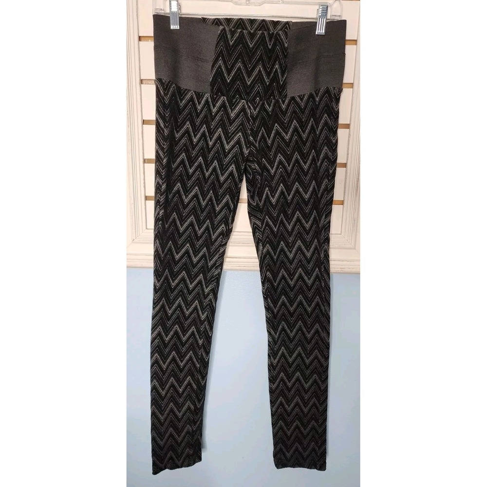 Boom Boom Flocking Jean Leggings Junior‎ Size Medium Chevron DR1620 EXC